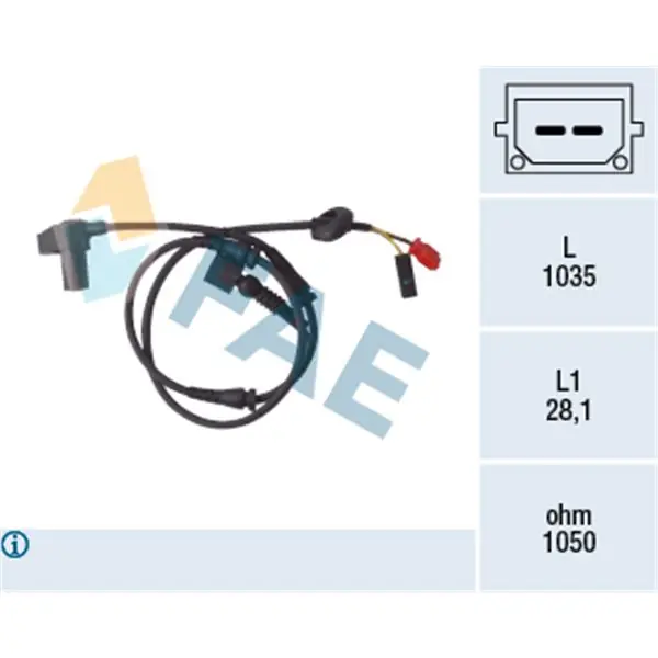 Precio Rebajado Sensor, revoluciones de la rueda FAE 78100
