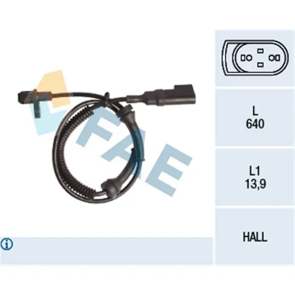 Sensor, revoluciones de la rueda FAE 78145 Promoción Exclusiva
