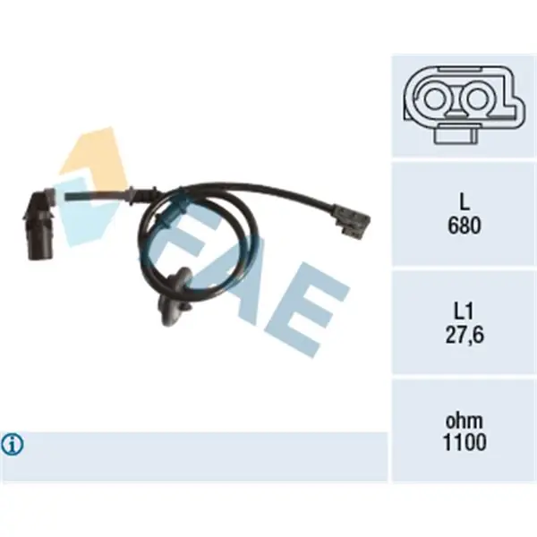 Sensor, revoluciones de la rueda FAE 78199 Precio Económico