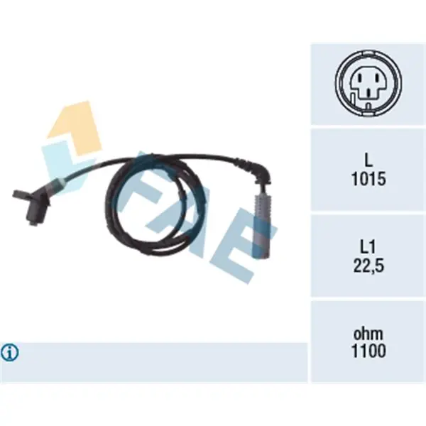 Económico Sensor, revoluciones de la rueda FAE 78019