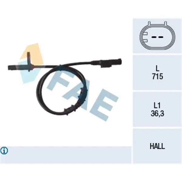 Nuevo Modelo Sensor, revoluciones de la rueda FAE 78107