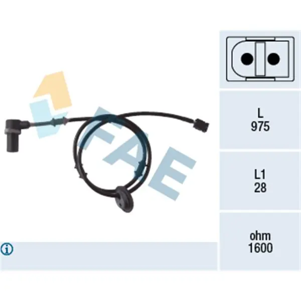 Mayoreo Sensor, revoluciones de la rueda FAE 78053