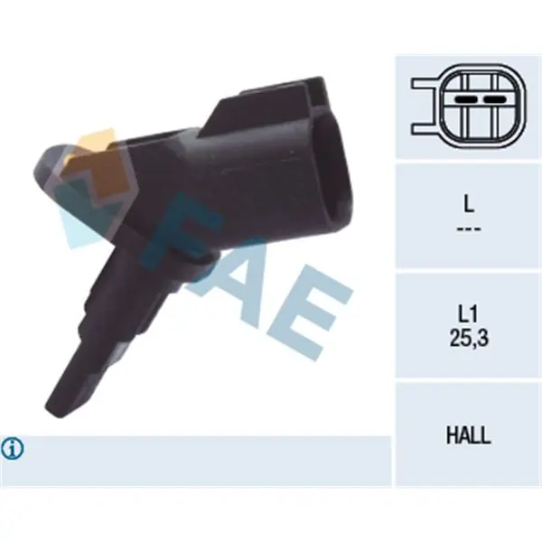 Envío Exprés Sensor, revoluciones de la rueda FAE 78094
