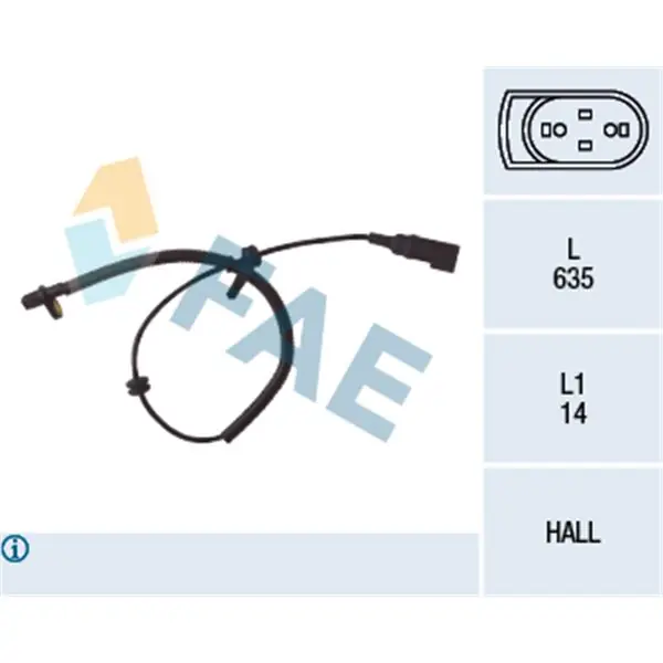 Liquidación Sensor, revoluciones de la rueda FAE 78035