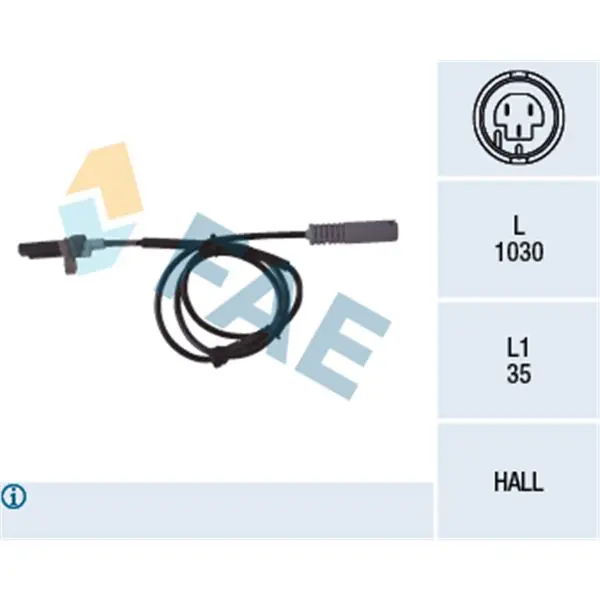Sensor, revoluciones de la rueda FAE 78043 Última Oportunidad