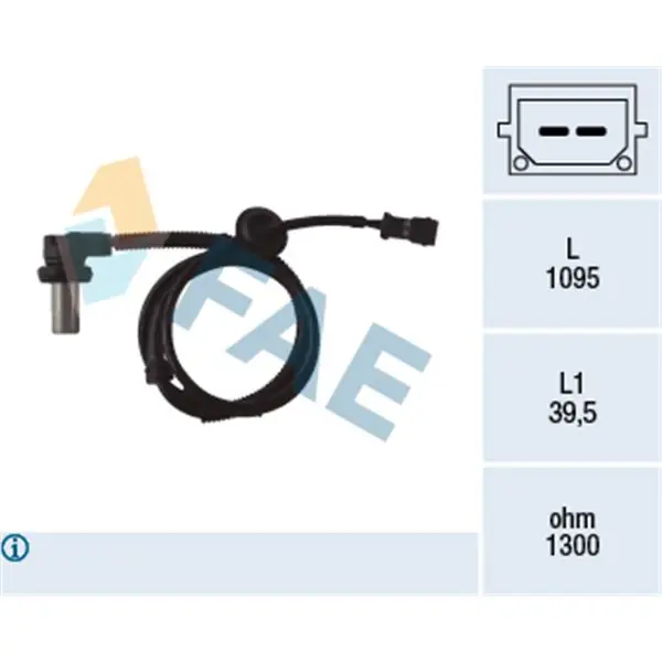 Sensor, revoluciones de la rueda FAE 78062 Pedido Al Por Mayor