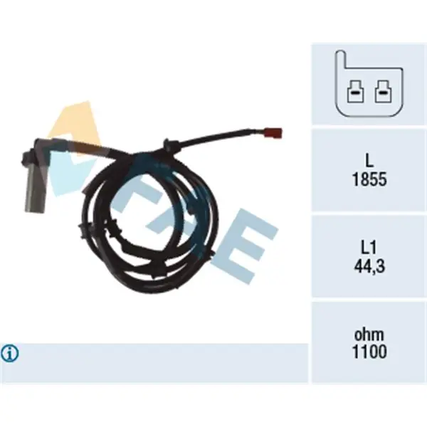 Sensor, revoluciones de la rueda FAE 78069 Moderno