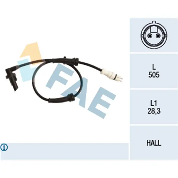 Sensor, revoluciones de la rueda FAE 78217 Última Oportunidad