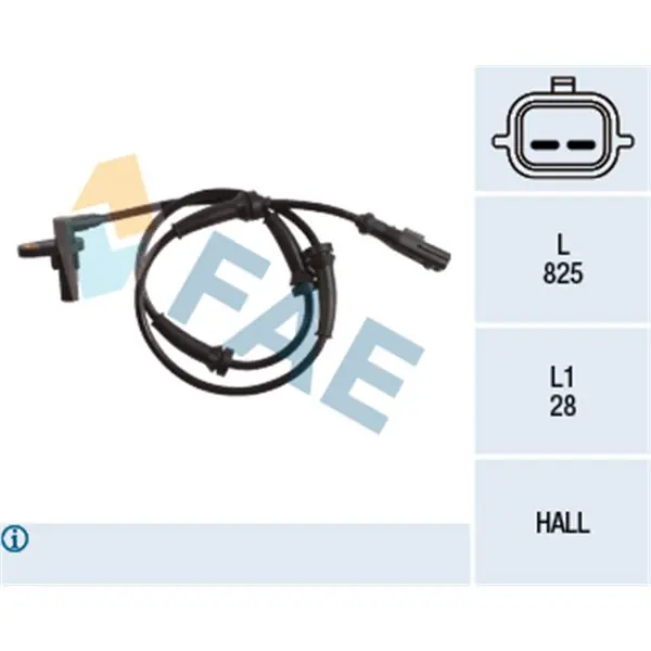 Novedad Sensor, revoluciones de la rueda FAE 78221