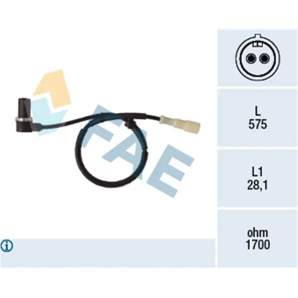 Sensor, revoluciones de la rueda FAE 78349 Comprar En Línea