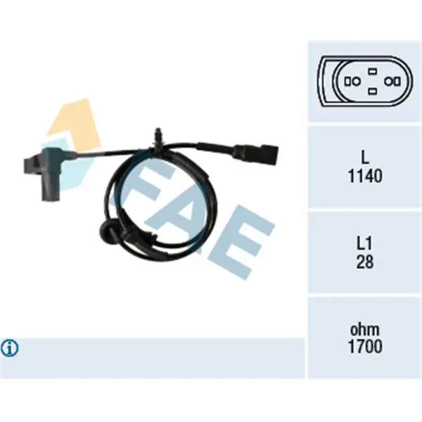 Disponible Ahora Sensor, revoluciones de la rueda FAE 78345