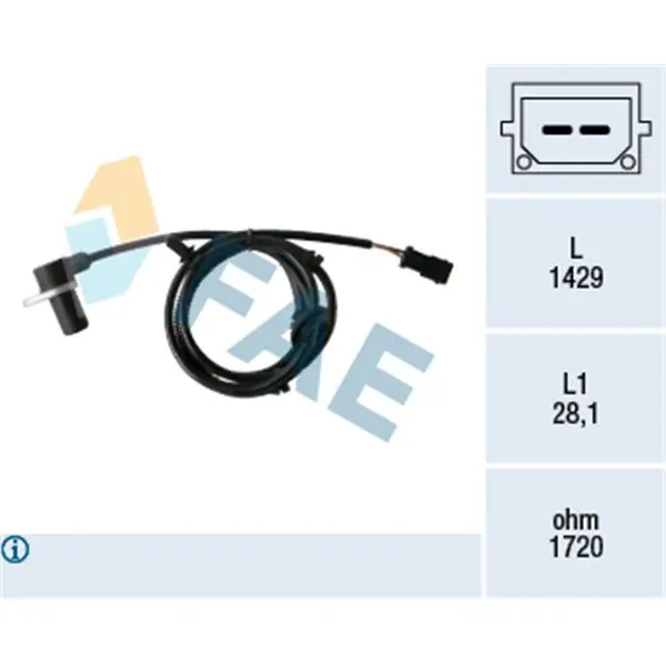 Sensor, revoluciones de la rueda FAE 78460 Exclusivo