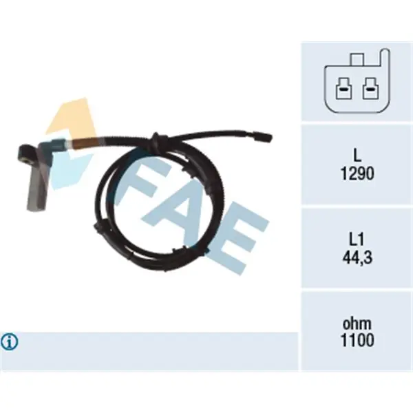 Sensor, revoluciones de la rueda FAE 78068 Imprescindible (Must-Have)