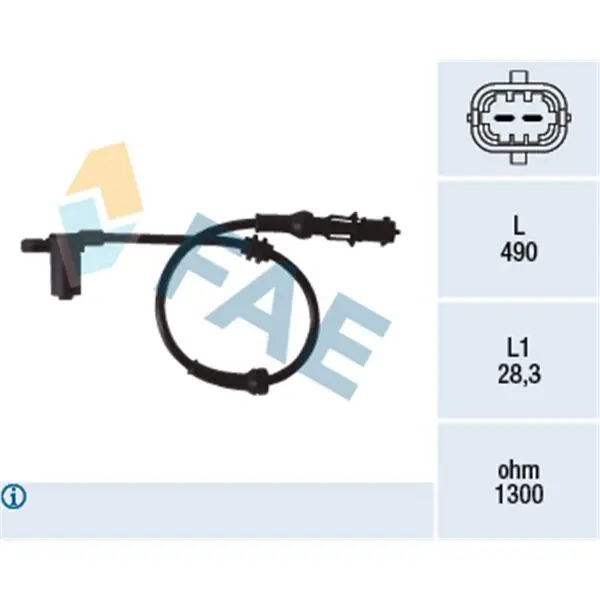 Sensor, revoluciones de la rueda FAE 78077 Moderno