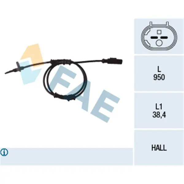 Precio Rebajado Sensor, revoluciones de la rueda FAE 78093
