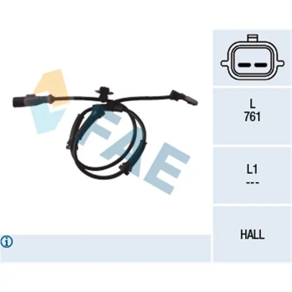 Sensor, revoluciones de la rueda FAE 78096 Exclusivo