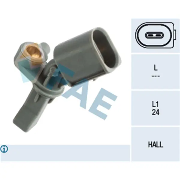 Sensor, revoluciones de la rueda FAE 78162 Exclusivo