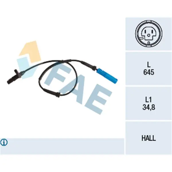 Sensor, revoluciones de la rueda FAE 78260 Precio De Oferta