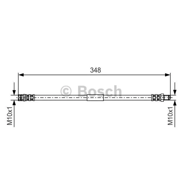 Tubo flexible de frenos BOSCH 1987476080 Premium