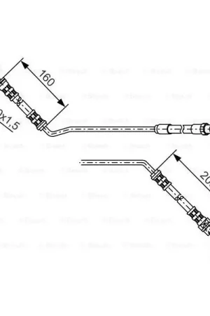 Tubo flexible de frenos BOSCH 1987476055 Ocasión Especial