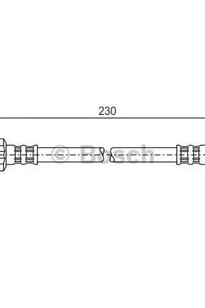 Tubo flexible de frenos BOSCH 1987476137 Artesanal