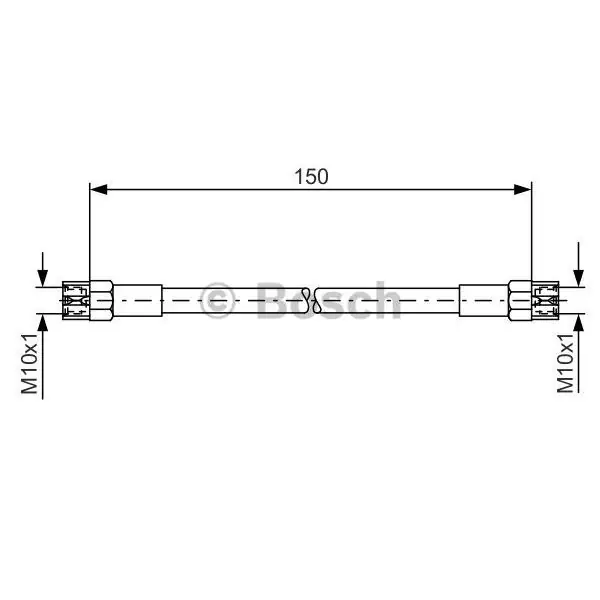 Tubo flexible de frenos BOSCH 1987476143 Garantía Incluida