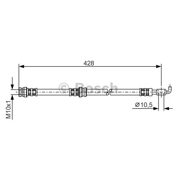 Tubo flexible de frenos BOSCH 1987476166 Imprescindible (Must-Have)
