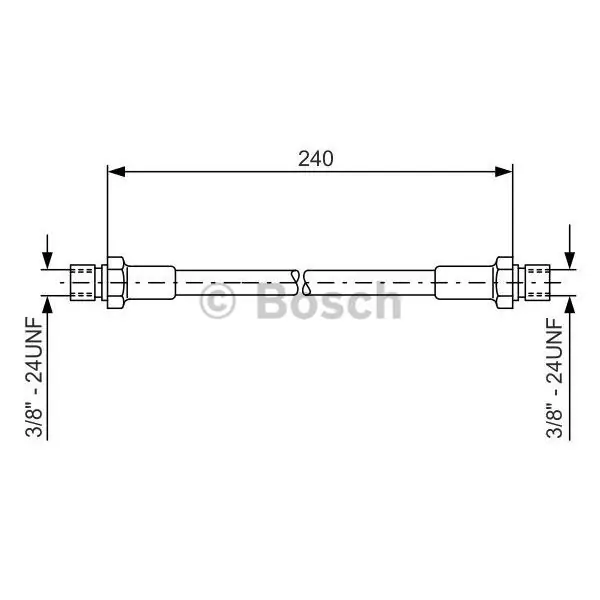 Tubo flexible de frenos BOSCH 1987476288 Moderno