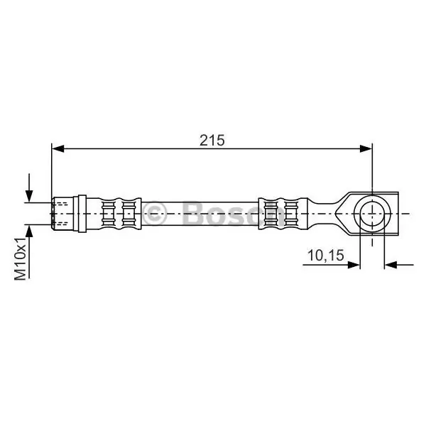 Tubo flexible de frenos BOSCH 1987476201 Bestseller