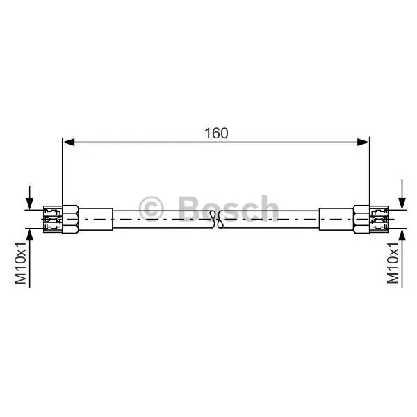 Lujoso Tubo flexible de frenos BOSCH 1987476220