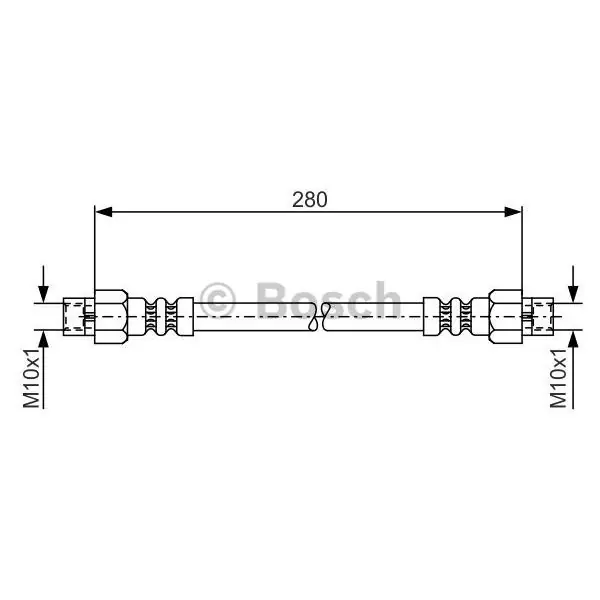 Tubo flexible de frenos BOSCH 1987476234 Certificado