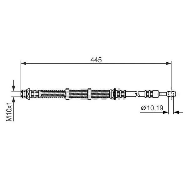 Tubo flexible de frenos BOSCH 1987476354 Mejor Calidad