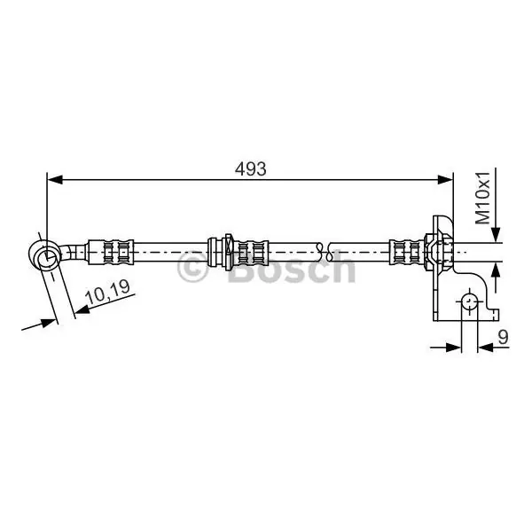 Tubo flexible de frenos BOSCH 1987476371 Exclusivo