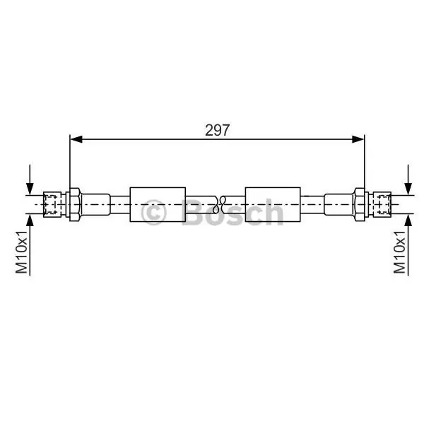 Tubo flexible de frenos BOSCH 1987476380 Garantía Incluida