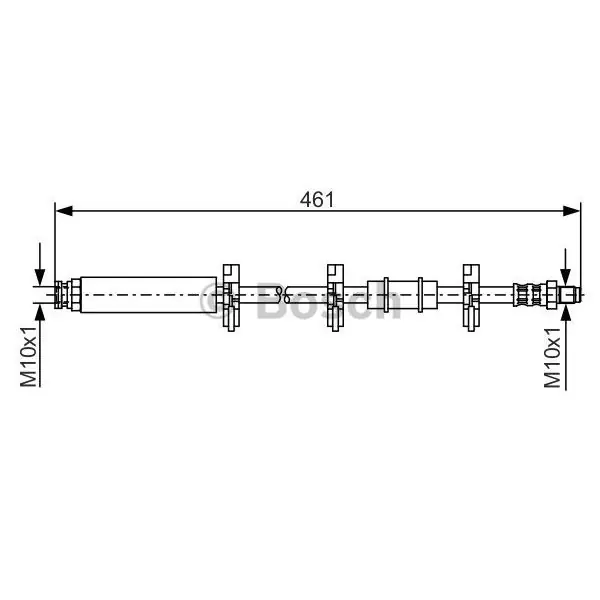 Tubo flexible de frenos BOSCH 1987476463 Garantía Incluida