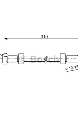 Tubo flexible de frenos BOSCH 1987476464 Barato