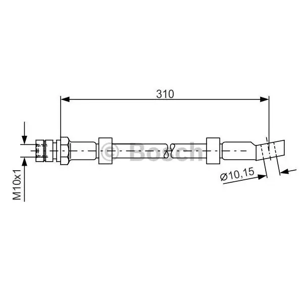 Tubo flexible de frenos BOSCH 1987476464 Barato