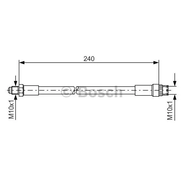 Tubo flexible de frenos BOSCH 1987476421 Marca Reconocida