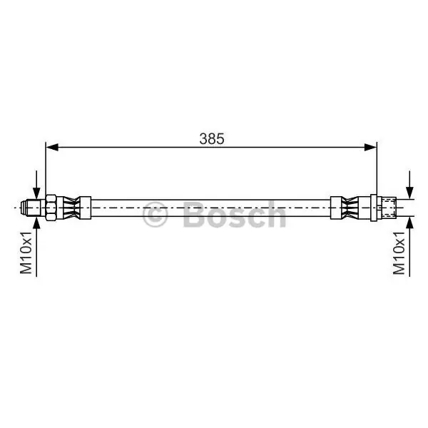 Tubo flexible de frenos BOSCH 1987476439 Popular