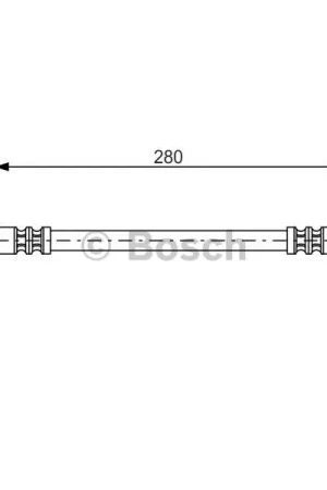 Tubo flexible de frenos BOSCH 1987476517 Certificado