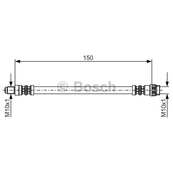 Tubo flexible de frenos BOSCH 1987476709 Envío Gratis