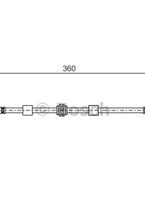 Tubo flexible de frenos BOSCH 1987476713 Garantía Incluida