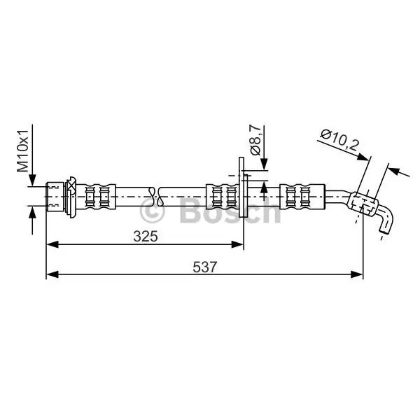 Tubo flexible de frenos BOSCH 1987476782 Auténtico