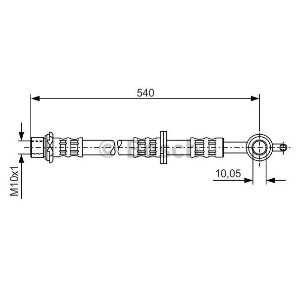 Tubo flexible de frenos BOSCH 1987476834 Nuevo Modelo