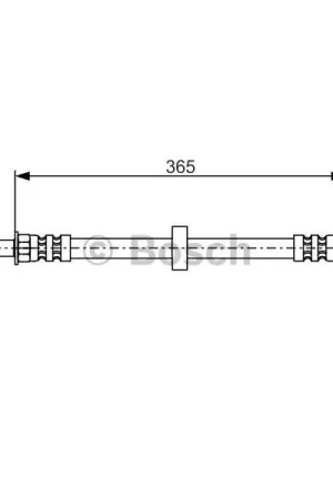 Tubo flexible de frenos BOSCH 1987476851 Marca Reconocida