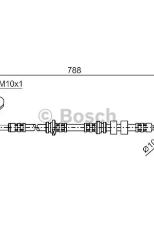 Rebajas Tubo flexible de frenos BOSCH 1987476934