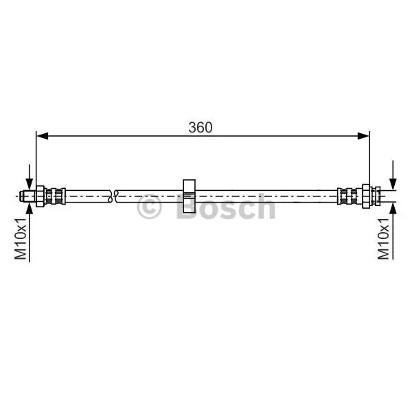 Tubo flexible de frenos BOSCH 1987481002 Solo Hoy