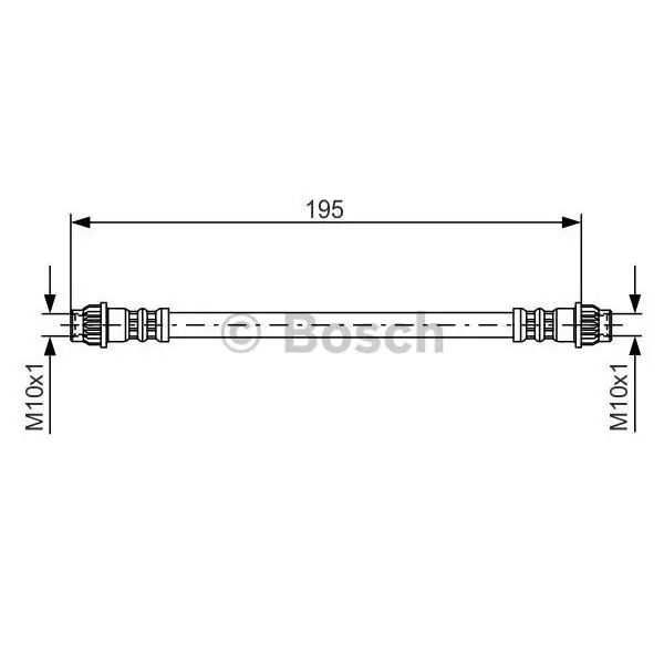 Tubo flexible de frenos BOSCH 1987476956 Solo Hoy