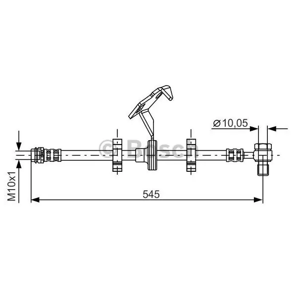 Tubo flexible de frenos BOSCH 1987481078 Garantía Incluida