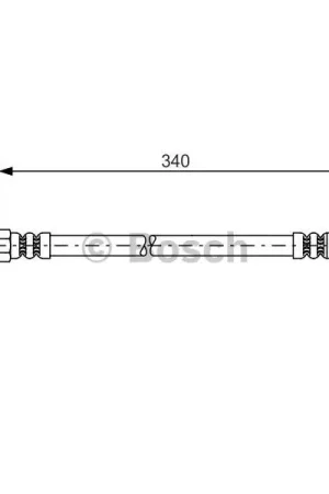 Tubo flexible de frenos BOSCH 1987481080 Original